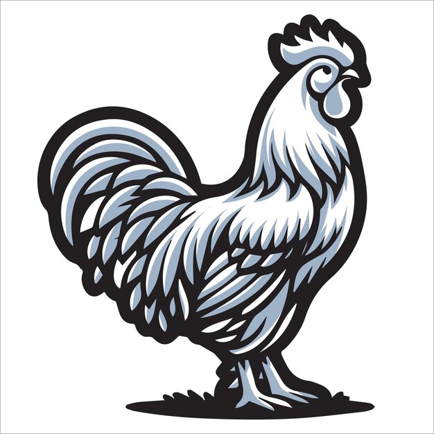 Illustrazione di pollo delaware vettore