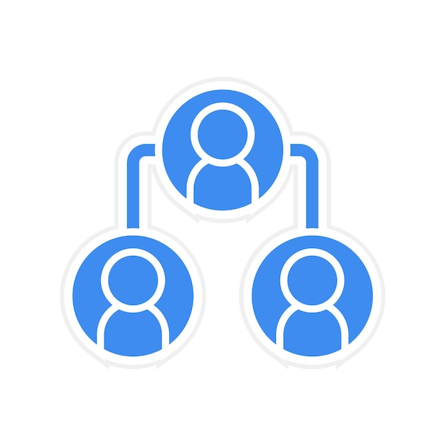 delegating task icon vector image can be used for project management