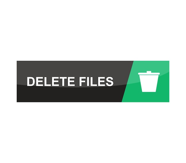 Delete files button