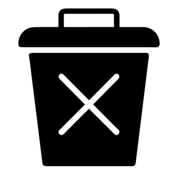 Vector delete pictogram