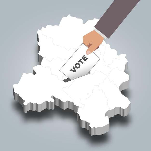 Решающий голос на выборах в Дели за штат Дели в Индии