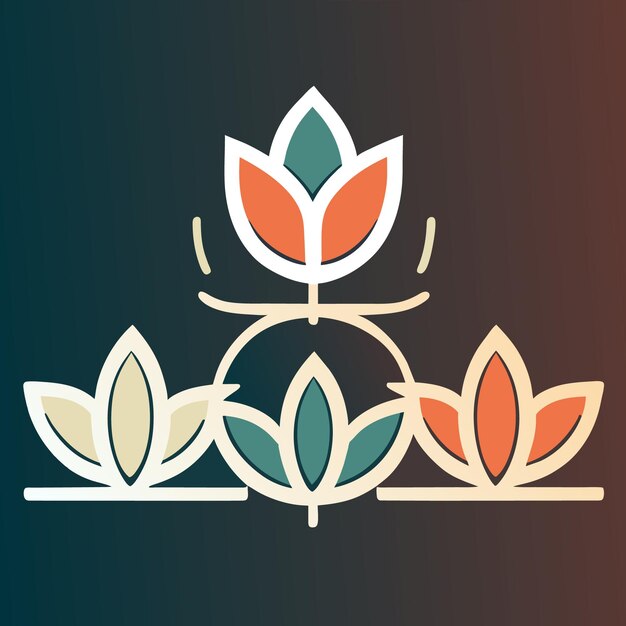 Delicate Flat Design Flowers