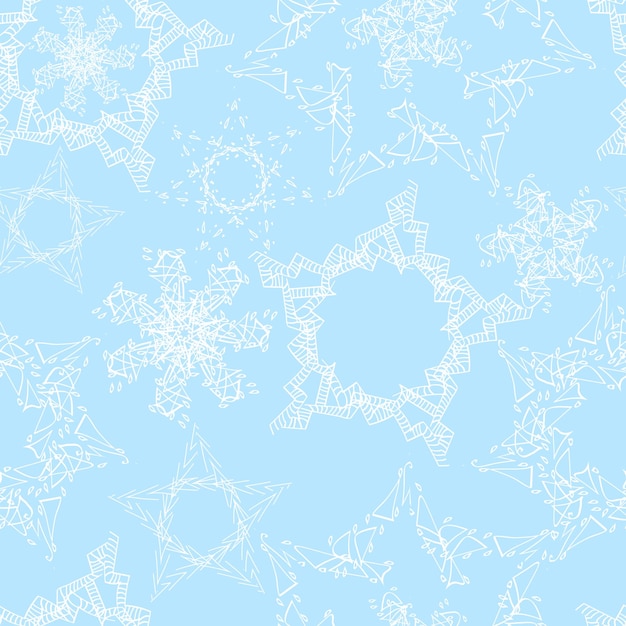 Delicate lace doilies stars vector seamless pattern