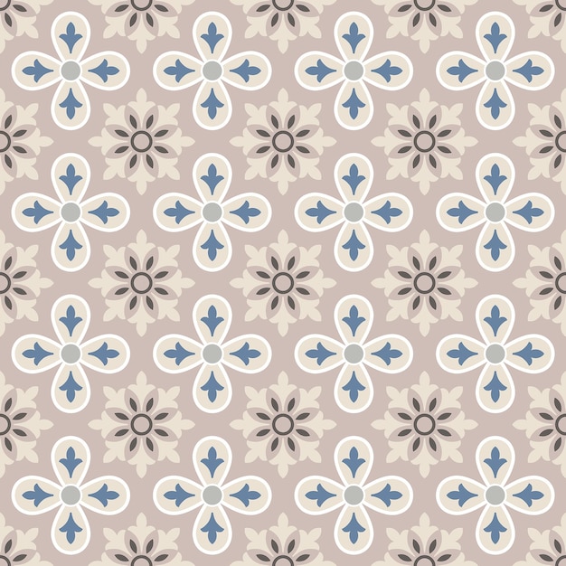 Delicate tile seamless pattern wallpaper in vector format