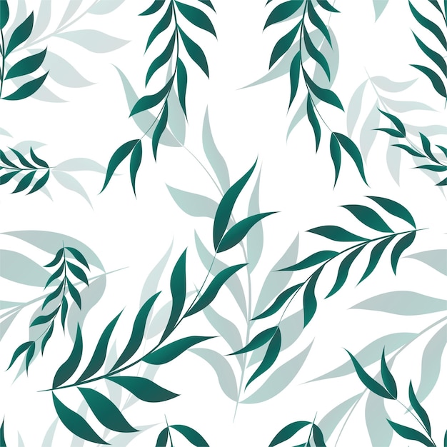 Delicate wallpaper with a floral elegant pattern of plant branches