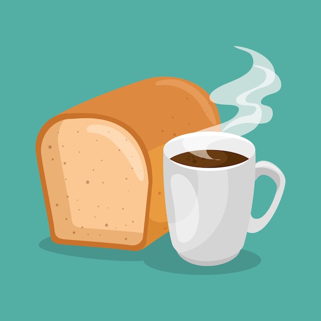 Delicious bread isolated icon