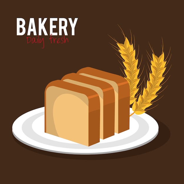 delicious bread product icon 