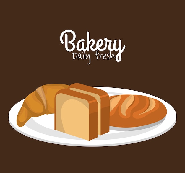 delicious bread product icon 