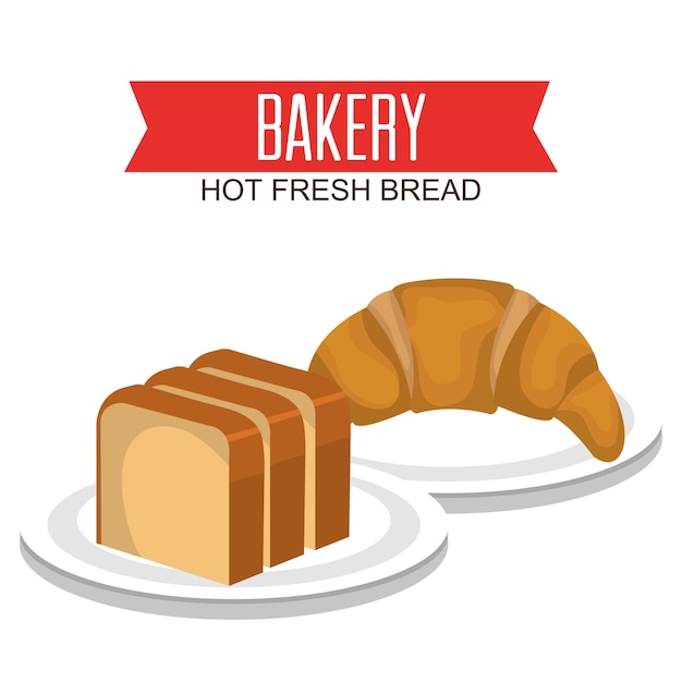 delicious bread product icon 