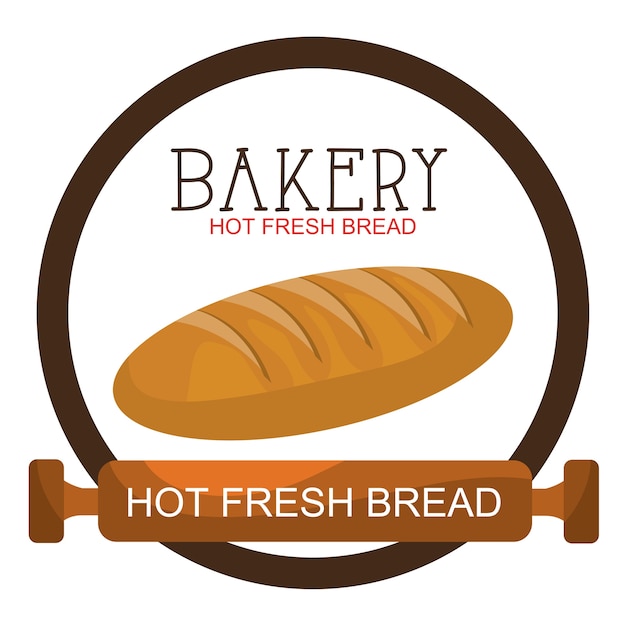 Delicious bread product icon