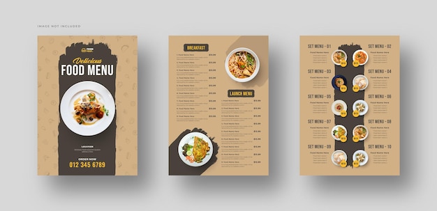 Vector delicious burger and restaurant food menu flyer