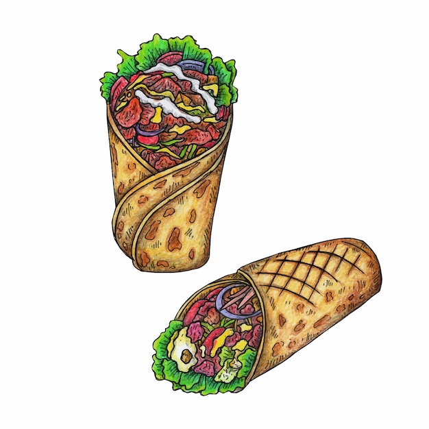 Вкусные буритос.