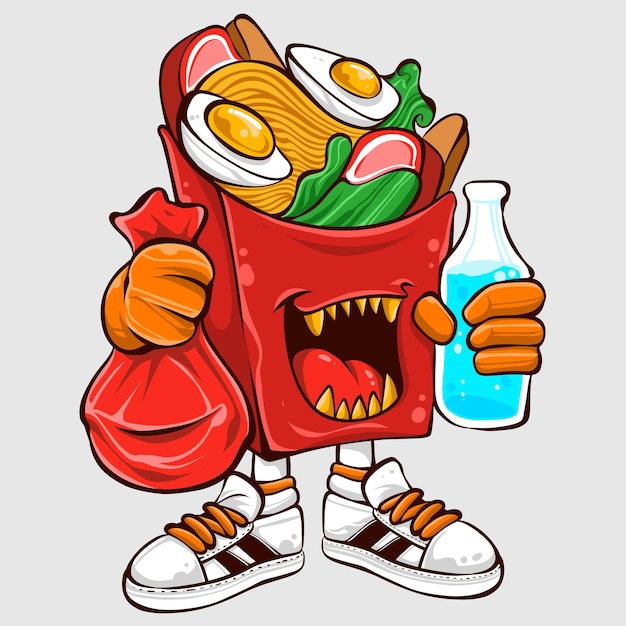 Vector delicious character design