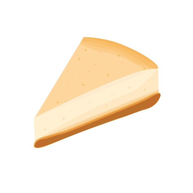おいしいチーズ ケーキ スライス ベクトル イラスト ロゴ