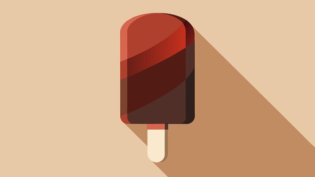 Vector delicious chocolate popsicle highquality vector art op witte achtergrond