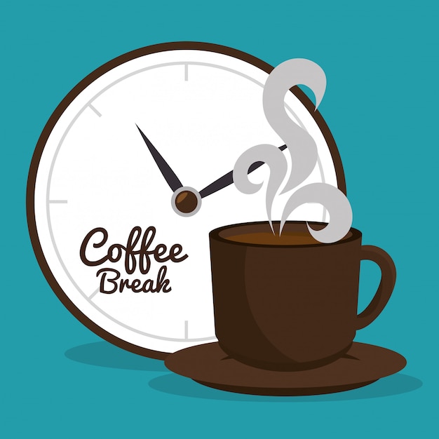 Vector delicious coffee break design