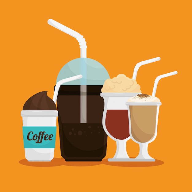 Vector delicious coffee break design