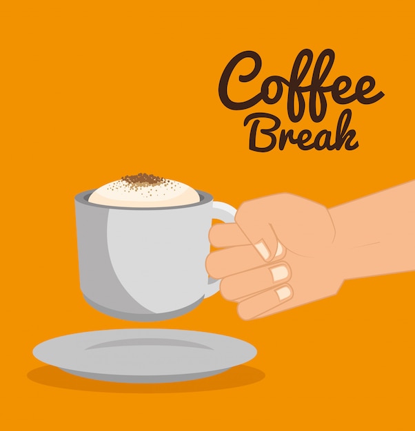 Vector delicious coffee break design