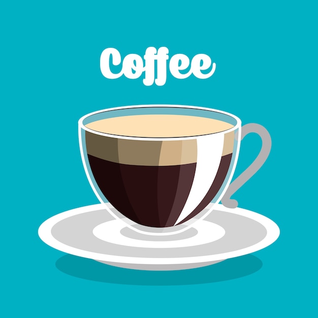 delicious coffee cup isolated icon