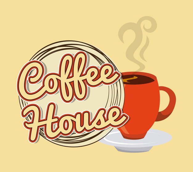 Vector delicious coffee design, vector illustration eps10 graphic