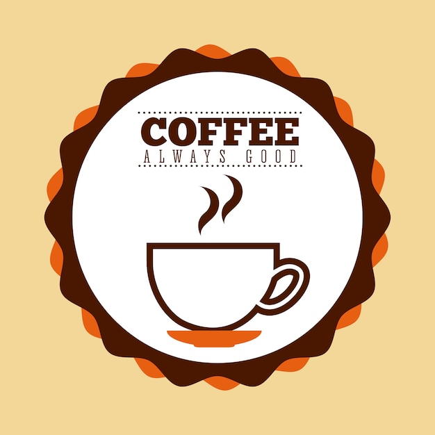 Vector delicious coffee design, vector illustration eps10 graphic