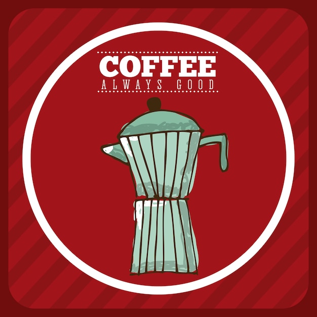 Вкусный дизайн кофе, векторная графика eps10 graphic