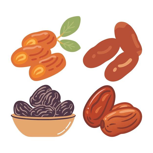 Delicious Dates Illustratie voor gezond eten en de Ramadan