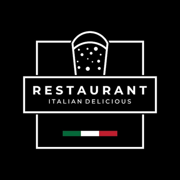 Delicious and delicious italian food logo creative design with vintage food utensil signlogos for restaurants cafes clubs and badges