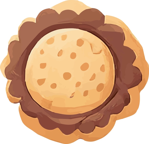 Delicious Dessert Delight Cookie Biscuit Gingerbread and cream