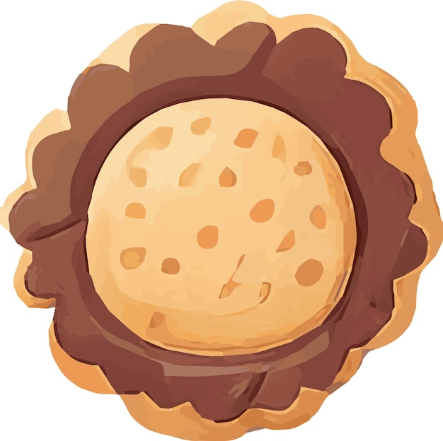 Delicious Dessert Delight Cookie Biscuit Gingerbread and cream