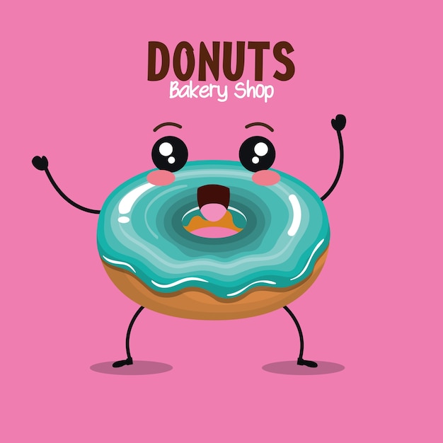 delicious donut comic character