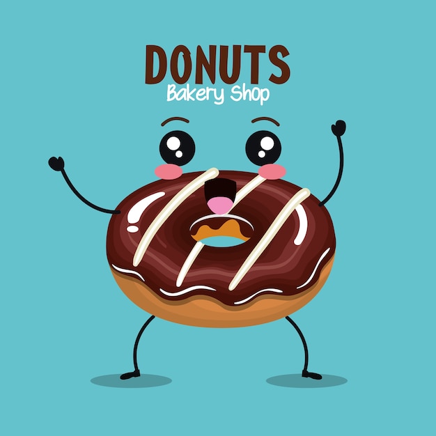 delicious donut comic character