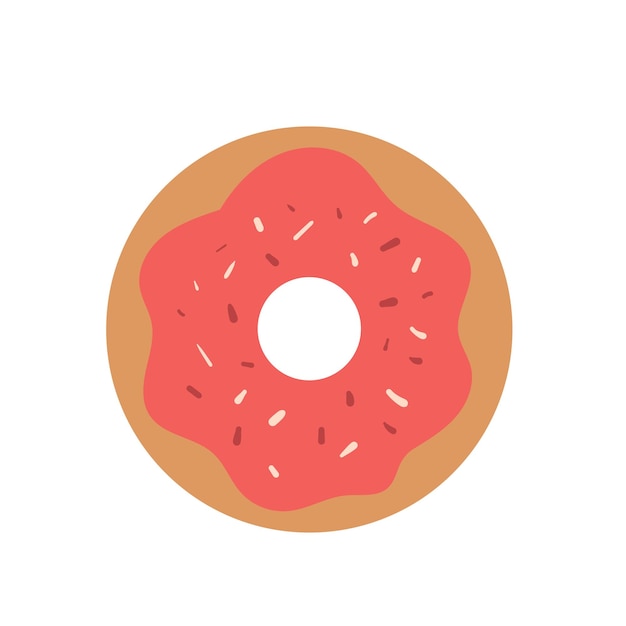 Vector delicious donut vector with a transparent background