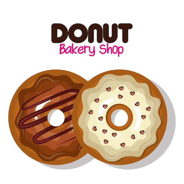 Delicious donuts bakery shop