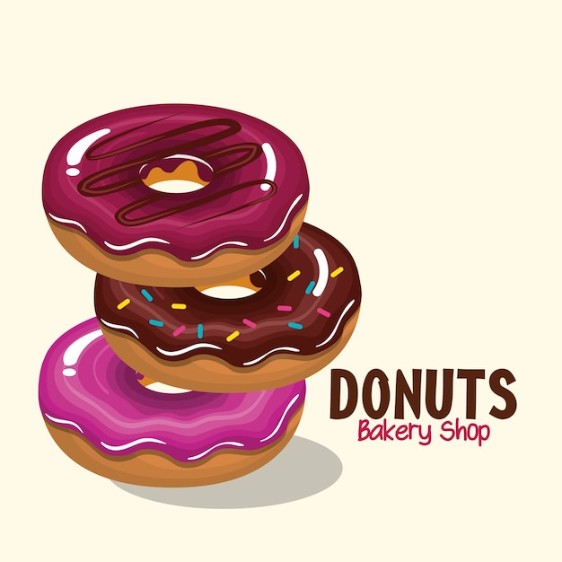 delicious donuts bakery shop 