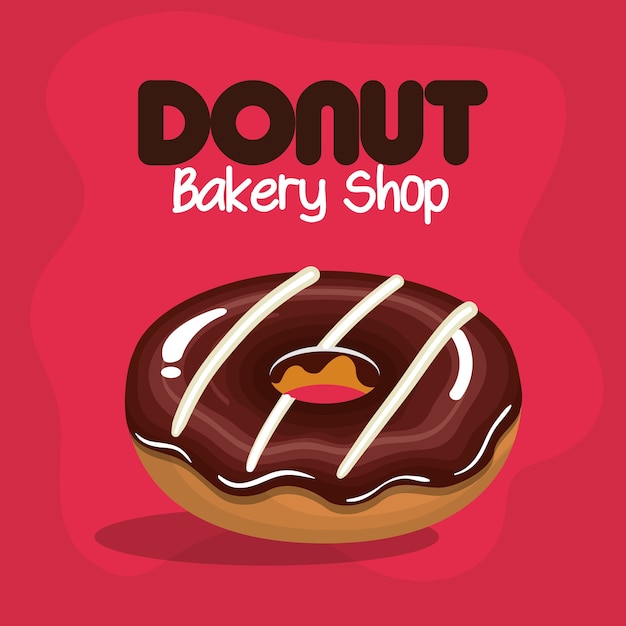 Delicious donuts bakery shop