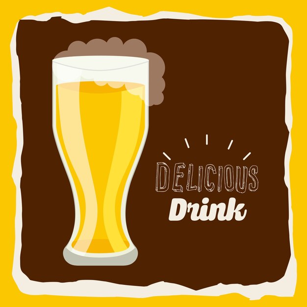 Delicious drink design, vector illustration eps10 graphic