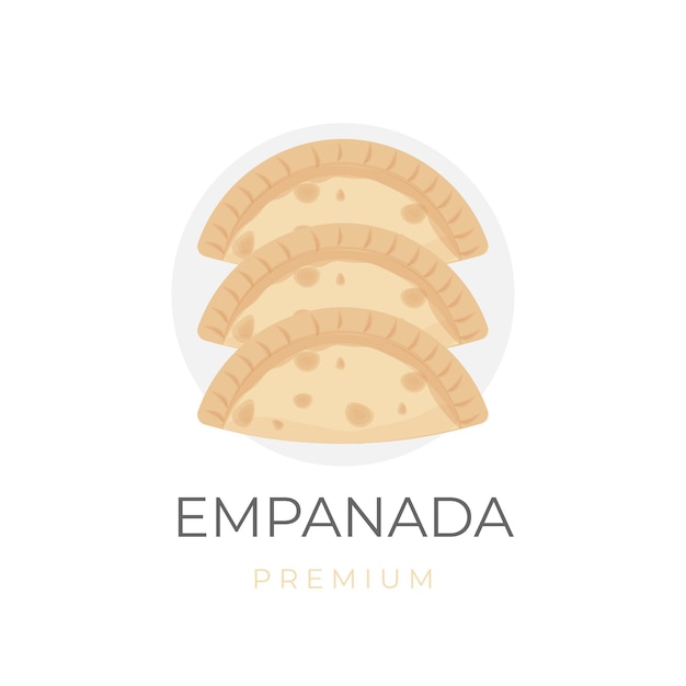 Delizioso logo di illustrazione vettoriale empanadas