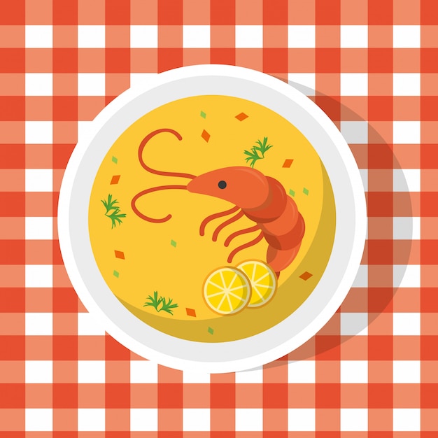 Vector delicious food cartoon