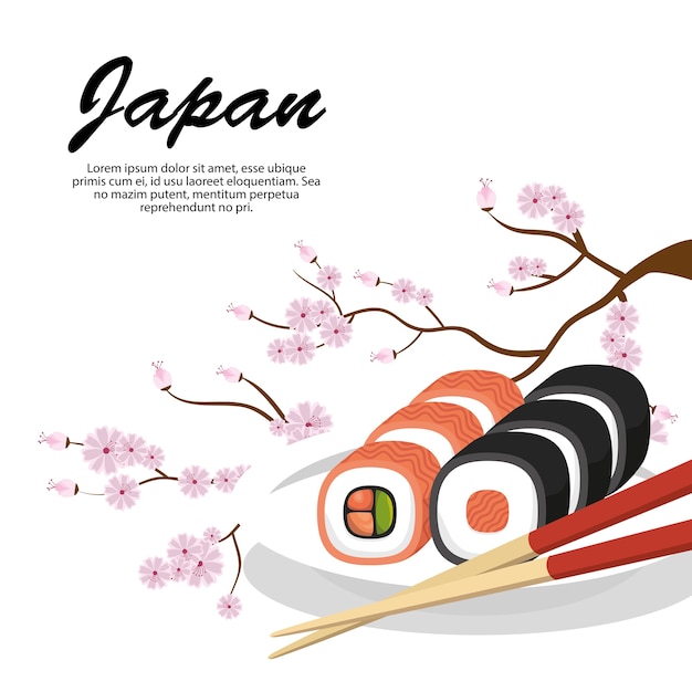 Delicious food japanese icon