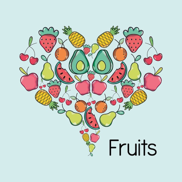 Priorità bassa di frutta tropicale deliziosa e fresca