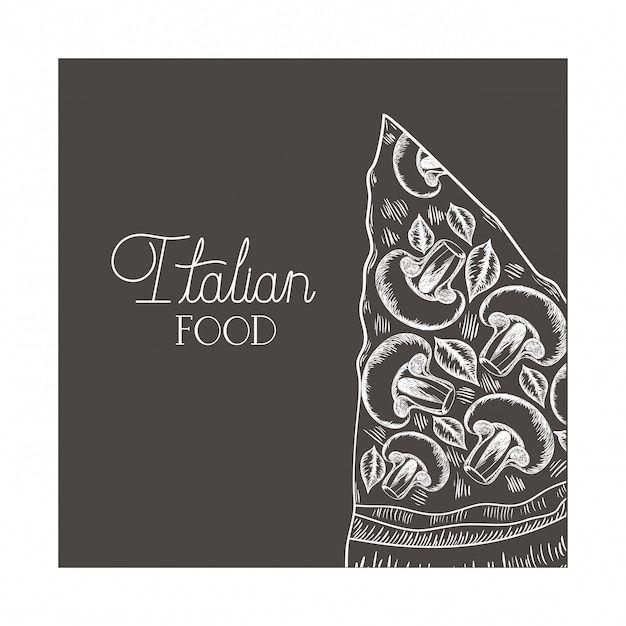 Delicious italian pizza isolated icon