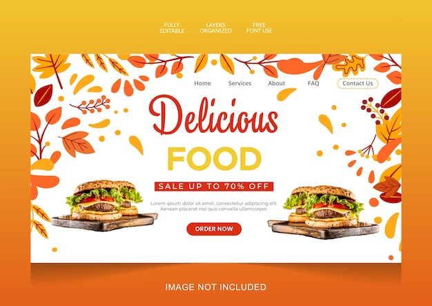 Delicious Latin food landing page template