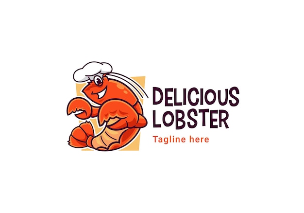 delicious lobster seafood mascot