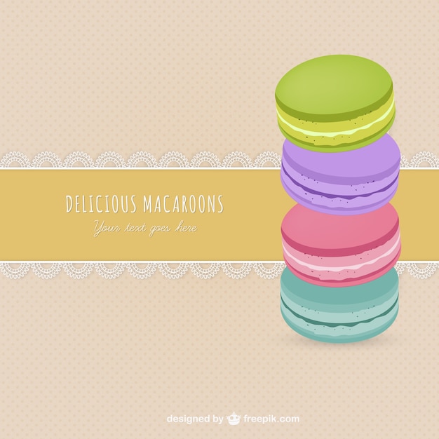 Vector delicious macaroons