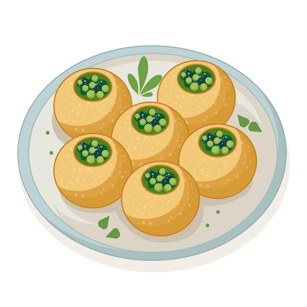delicious panipuri arrangement