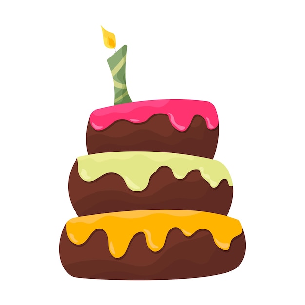 Вкусный пирог, Сладкий торт, Конфеты с глазурью, Красочный праздничный торт