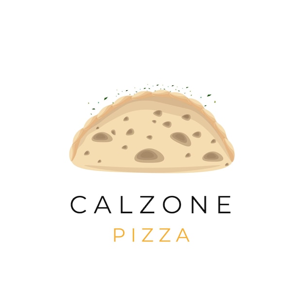 Delicious Pizza Calzone Vector Illustration