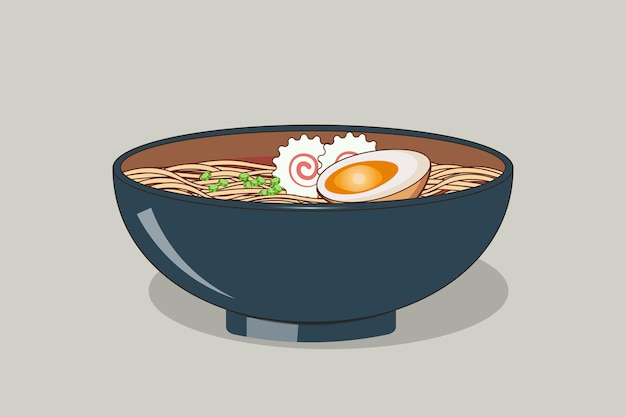 おいしいラーメン ベクトル イラスト