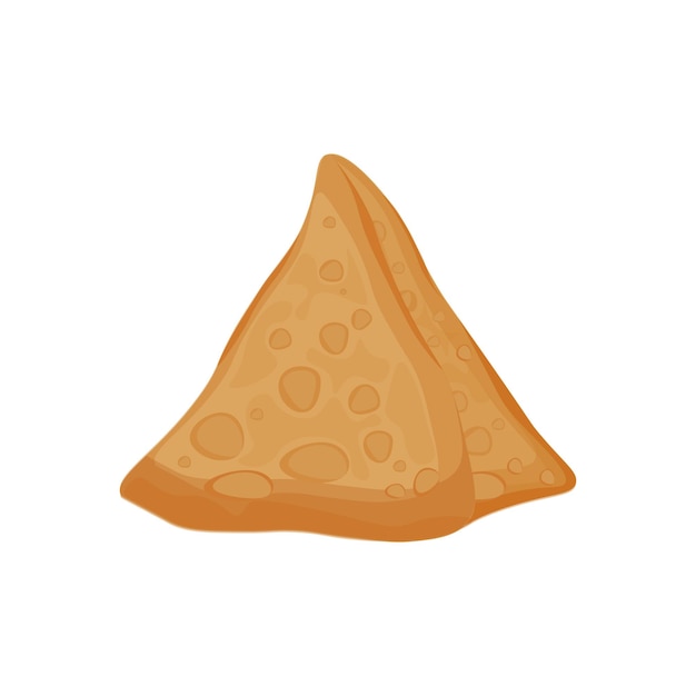 Vettore logo delizioso dell'illustrazione di vettore di samosa